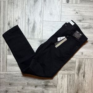 Topman Stretch Skinny Black Jeans